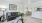 a living room with a couch and coffee table